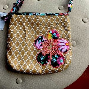 Vera Bradley Tangerine Twist Crossbody bag.